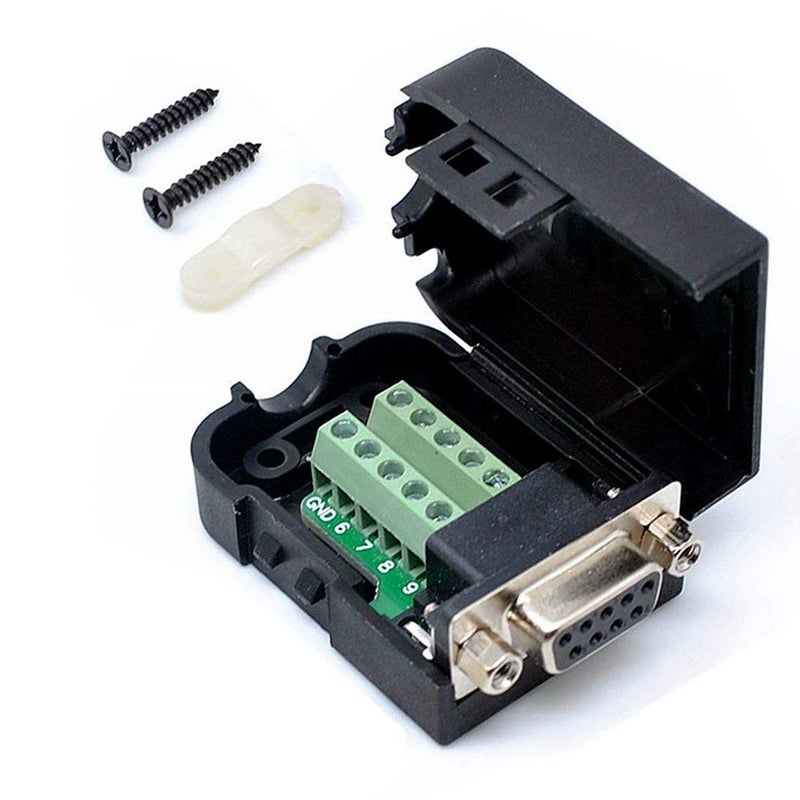 AISIBO محول أنثوي DB9 RS232 D-SUB من AISIBO بمنفذ تسلسلي 9 دبابيس - Image 1